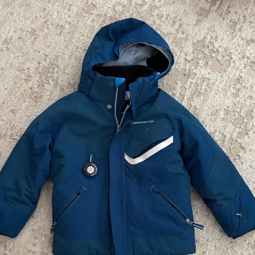 Obermeyer Blue Hooded Jacket Size 5